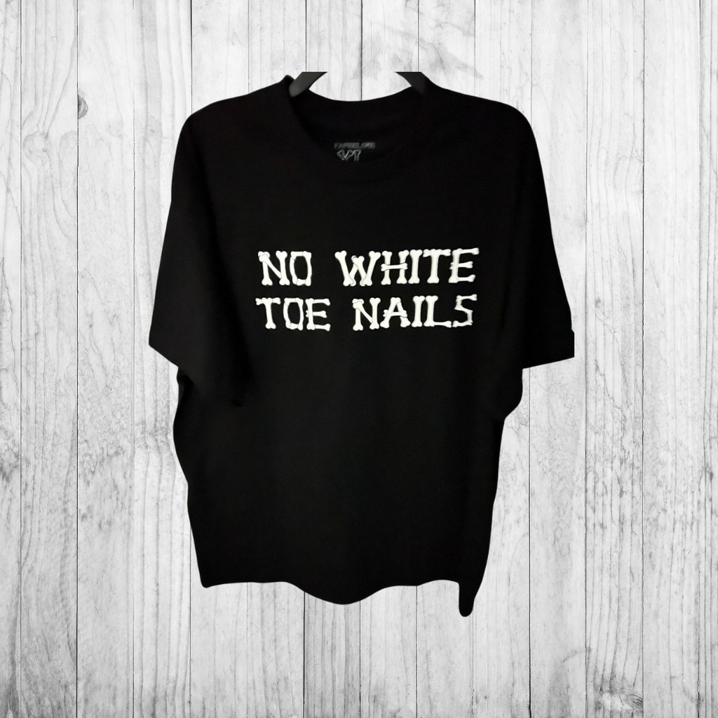 "NO WHITE TOENAILS" BONES Scary Hours Short Sleeve T-shirt