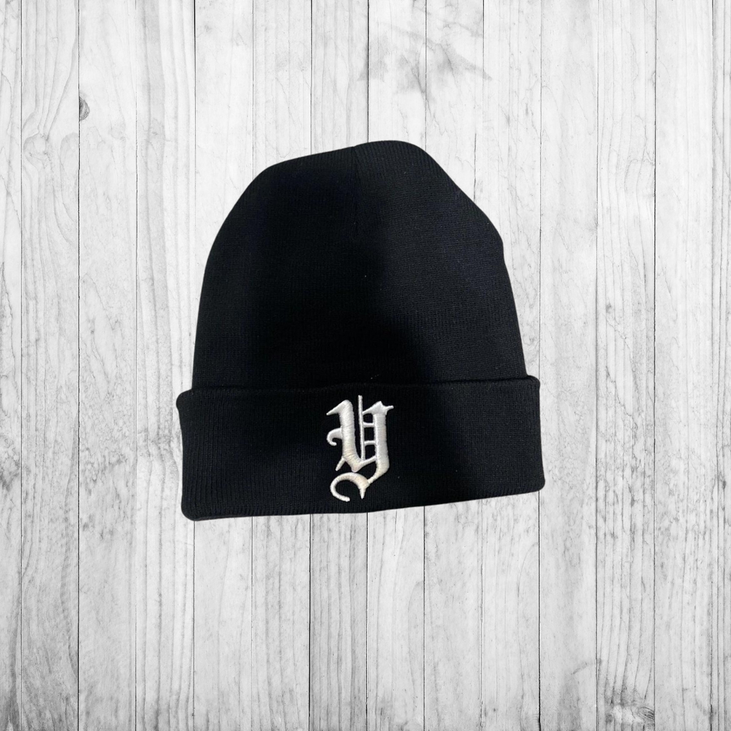 “Y” Beanie -Black