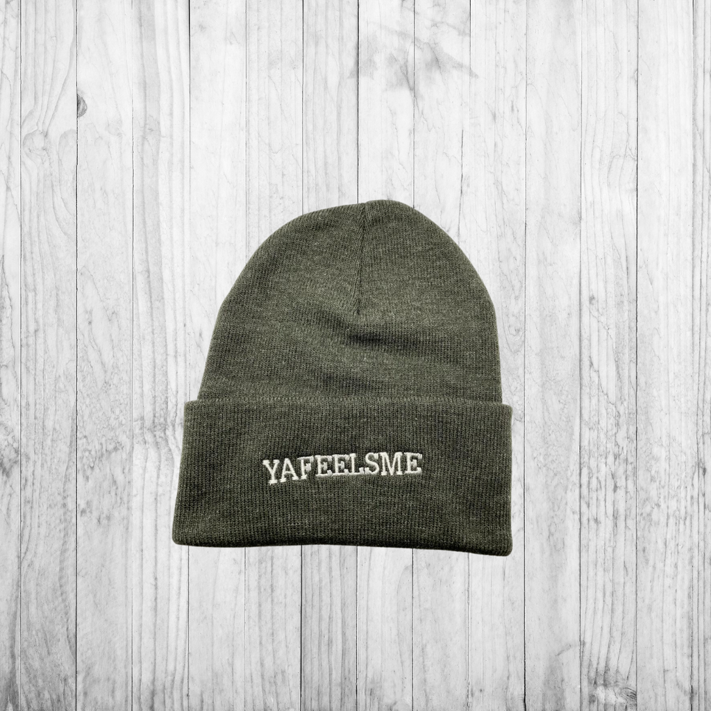 “Y” Beanie -Grey