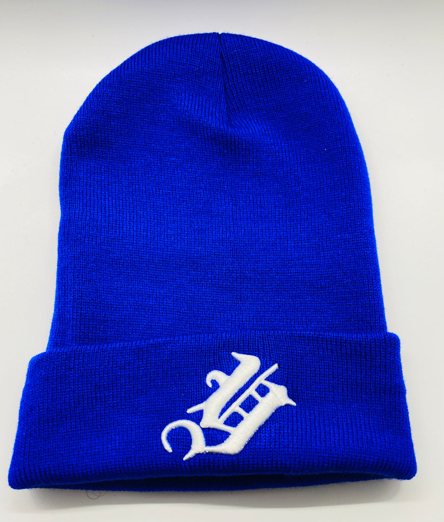 “Y” Beanie -Royal Blue