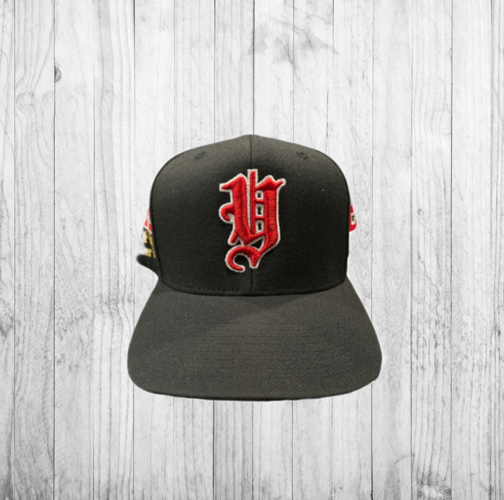 **EXTREMELY LIMITED** GOAT Black & Red Y Snapback 2.0